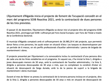 Nota de premsa