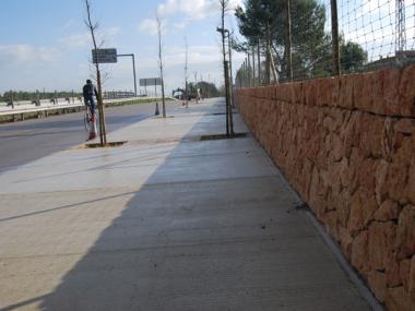 Projecte construcció d'un passeig per a vianants.