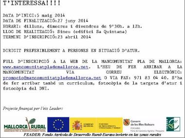 Curs per emprenedors a la Mancomunitat del Pla