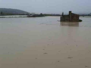 Incidències de les fortes pluges al terme municipal d'Algaida