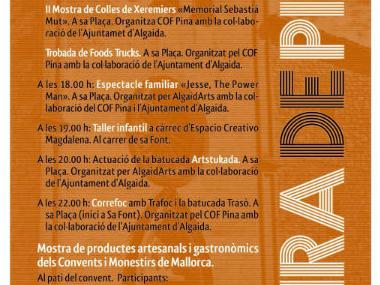 Programa d'actes de les Festes de Sant Cosme i Sant Damià de Pina 
