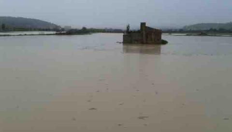 Incidències de les fortes pluges al terme municipal d'Algaida