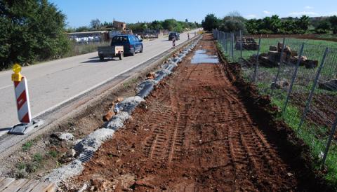 Projecte construcció d'un passeig per a vianants.
